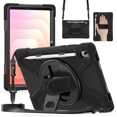 FUNDA ANTIGOLPE ARMOR CORREA 360° PARA SAMSUNG TAB S11 - NEGRO - 1