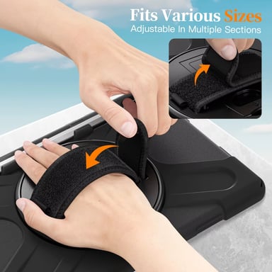 FUNDA ANTIGOLPE ARMOR CORREA 360° PARA SAMSUNG TAB S11 - NEGRO - 2