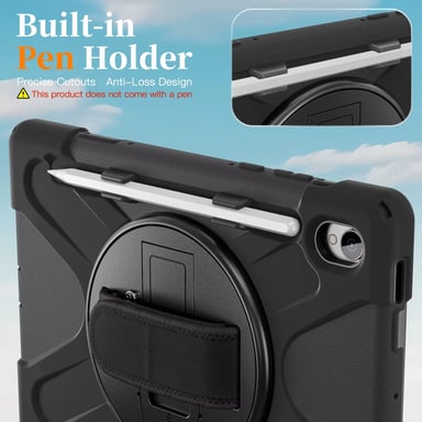 FUNDA ANTIGOLPE ARMOR CORREA 360° PARA SAMSUNG TAB S11 - NEGRO - 5