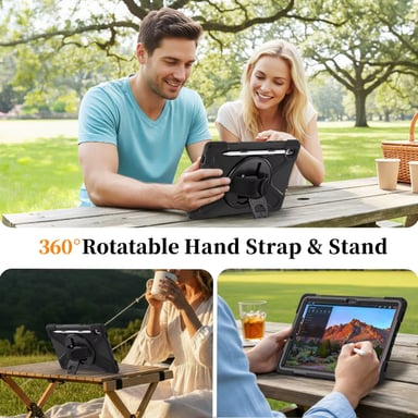 FUNDA ANTIGOLPE ARMOR CORREA 360° PARA SAMSUNG TAB S11 - NEGRO - 6