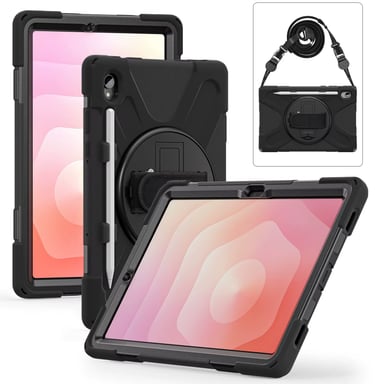 FUNDA ANTIGOLPE ARMOR CORREA 360° PARA SAMSUNG TAB S11 - NEGRO - 7