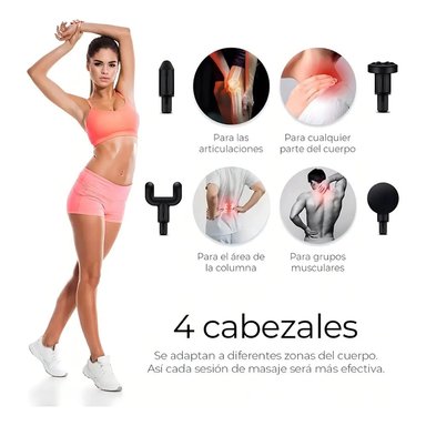 PISTOLA DE MASAJE MUSCULAR PARA RELAJAR ALIVIAR EL DOLOR VERDE - 2