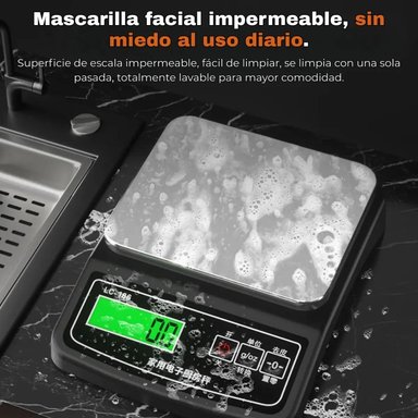 BALANZA DIGITAL COCINA 5KG ALTA PRECISIÓN ACERO INOXIDABLE - 6