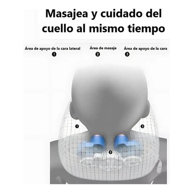 ALMOHADA DE MASAJE CERVICAL CUELLO PORTÁTIL RECARGABLE - 7