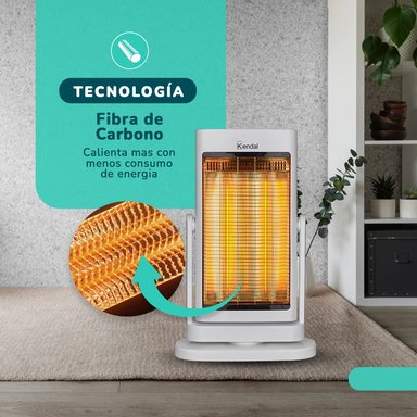 ESTUFA FIBRA DE CARBONO KENDAL KFC-90 D1 BLANCO - 7