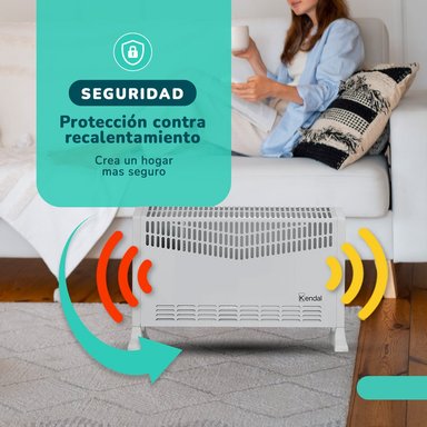 ESTUFA ELECTRICA CONVECTOR TURBO KENDAL KCH-2020 - 4