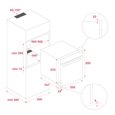 HORNO ELÉCTRICO IOVEN SS - 6