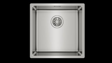 LAVADERO TEKA EMPOTRAR BE LINEA RS15 40.4 44 X 44 CM ACERO - 1