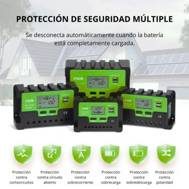 CONTROLADOR DE CARGA SOLAR PWM 12V24V 30A 50V SANCI SC-TY2631 - 4
