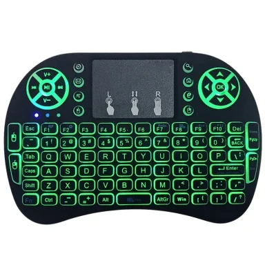 MINI TECLADO INALÁMBRICO CON LUZ RGB Y FUNCIÓN TÁCTIL CONTROL BLACKLIT - 1