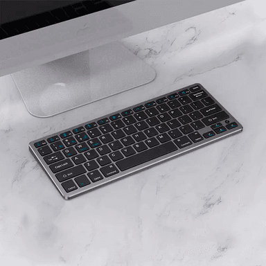 TECLADO INALÁMBRICO RECARGABLE BLUETOOTH K3003 - NEGRO - 4