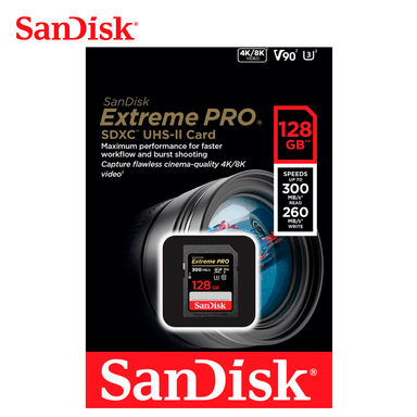 MEMORIA SANDISK SD 128GB EXTREME PRO UHS-II V90 SDXC - 1
