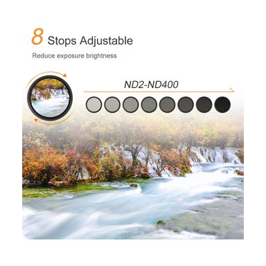 FILTRO K&F CONCEPT ND2-400 VARIABLE 8 PASOS 72MM - 2