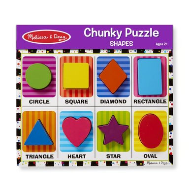 ROMPECABEZAS DE ENCAJE CHUNKY 8 PIEZAS FIGURAS GEOMÉTRICAS - 1