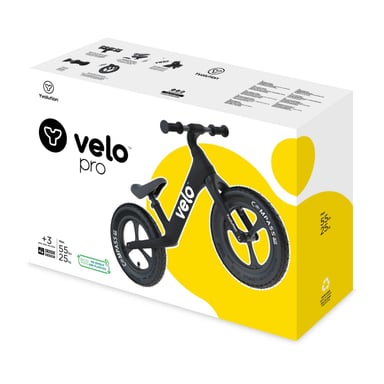 YVOLUTION BICICLETA DE BALANCE VELO PRO NEGRO, 3 A 5 AÑOS - 3