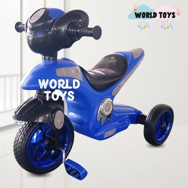 TRIMOTO A PEDAL BABY SERVANN AZUL NIÑOS MUSICAL - 4