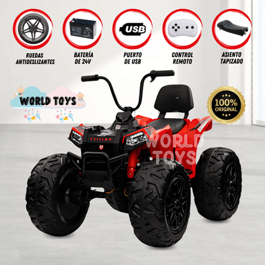 CUATRIMOTO MONTAÑERA A BATERÍA PARA NIÑOS «BLADER» ROJO - 1