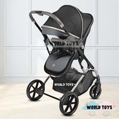 COCHE CUNA MOISÉS DE LUJO «SATURNO ULTRA» BLACK - 4