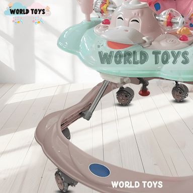 ANDADOR CON TABLERO MUSICAL «DUCKY PLUS» CON BLUETOOTH PINK - 4