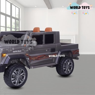 CARRO A BATERÍA PARA NIÑOS «TUNDRA » LUCES LED GRAY - 3
