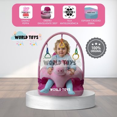 ASIENTO DE APOYO (ESTIMULACION) PARA BEBÉS «PEPPA» PREMIUM - 1