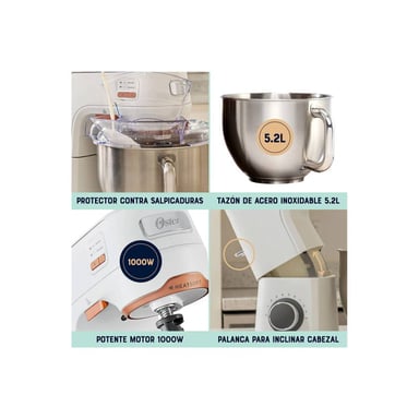 BATIDORA DE PEDESTAL OSTER FPSTSMPL4W PLANETARIA HEATSOFT - 4