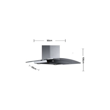 CAMPANA INDURAMA 90CM EXTRACTORA TIPO CHIMENEA CEI-90NEVC - 3