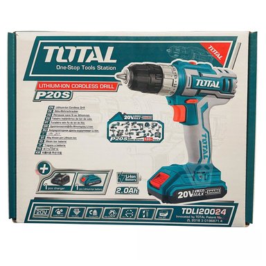 TALADRO TOTAL INALAMBRICO TDLI20024 LUZ INTEGRADA CARGADOR 20V - 3