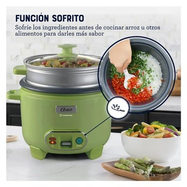 OLLA ARROCERA SOFRITO VAPORERA DIAMONDFORCE OSTER CKSTRC10DFGRN 1.8 L VERDE - 3