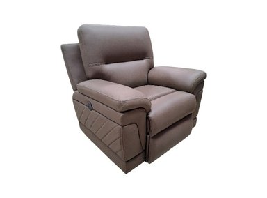 SILLÓN RECLINABLE LINEA UNO MUEBLES MADERA TORNILLO CAFÉ CLARO SILLON RECLINABLE BOSTON COCOA - 3