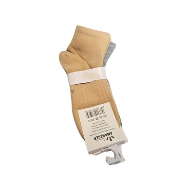 PACK DE 3 MEDIAS DE MUJER COLORES MARRÓN CLARO, GRIS Y NEGRO - 2