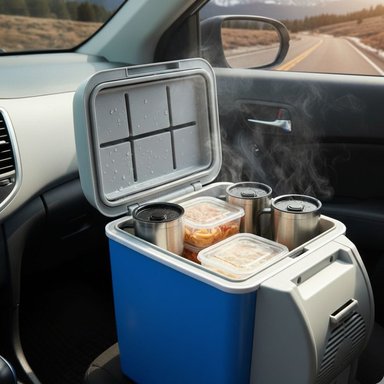 COOLER PARA AUTO 7.5 L AZUL - 4