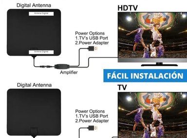 ANTENA DIGITAL SHEEPBUSTER TV ALCANCE MEDIO HD INTERIOR - 4