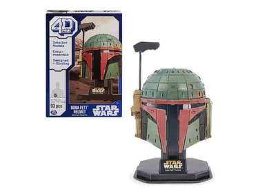 ROMPECABEZAS ARMABLE 4D CARTÓN BOBA FETT 11CM ALTO - 1