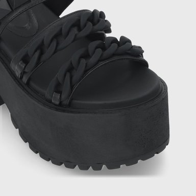 SANDALIAS MUJER GOTTA NEGRO PLATAFORMA 15675 - 6