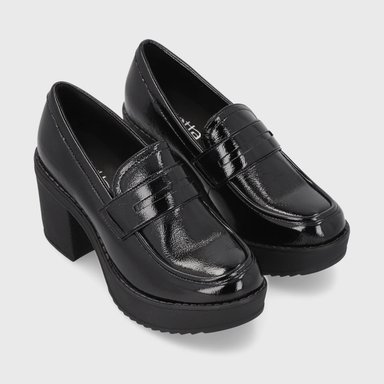 ZAPATOS DE VESTIR MUJER GOTTA NEGRO 13503 CHAROL - 3