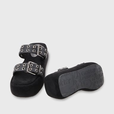 SANDALIAS MUJER GOTTA NEGRO PLATAFORMA 55961 - 7
