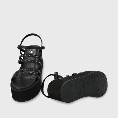 SANDALIAS MUJER GOTTA NEGRO PLATAFORMA 15629 - 7