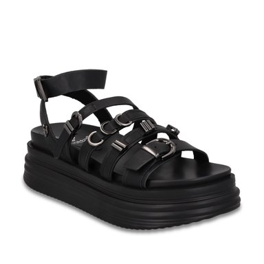 SANDALIA PLATAFORMA NEGRA MUJER 1571C - 2