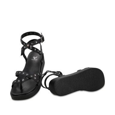 SANDALIA PLATAFORMA NEGRA MUJER 64170 - 7