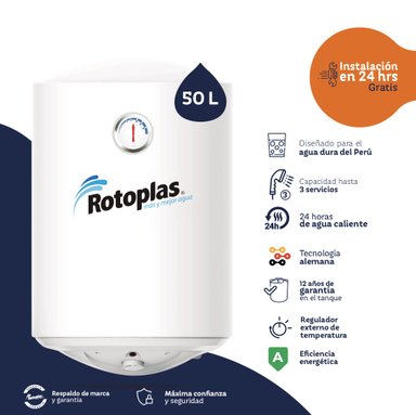 TERMA DE ACUMULACIÓN ROTOPLAS DURATERMA 50LT - 1