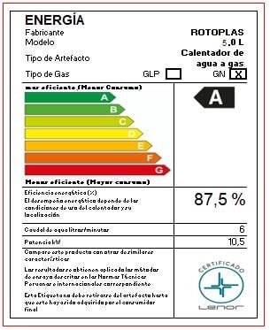 TERMA GN 5.5L ROTOPLAS A GAS FLAMING - 5