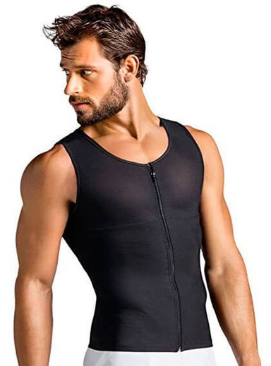 CHALECO HOMBRE MEGIM NEGRO CON CIERRE TÉRMICO NEOPRENO PREMIUM TALLA S - 2