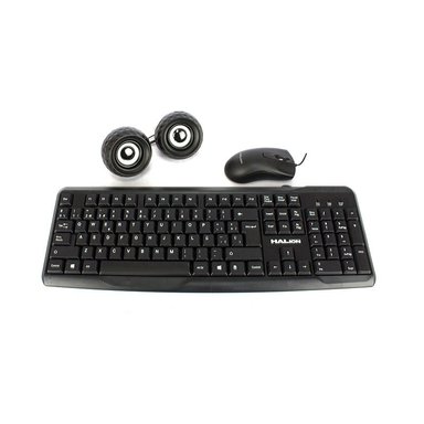 COMBO TECLADO WINDOWS HALION MOUSE Y PARLANTE OFFICE HA-KIT45 - 2
