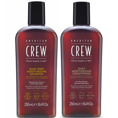 SHAMPOO AMERICAN CREW 250ML HIDRATANTE + ACONDICIONADOR 250ML MEN - 1