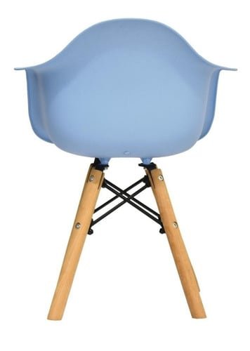 SILLA DE DISEÑO BONNO EAMES PARA NIÑOS CELESTE CON BRAZOS - 5