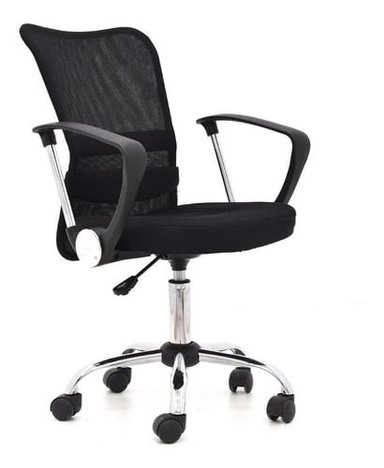 SILLA DE ESCRITORIO BONNO CRONOS NEGRO - 1
