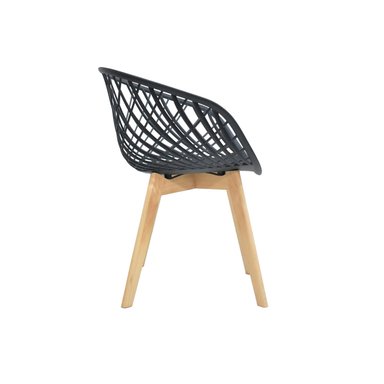 SILLA DE DISEÑO BONNO ALMA NEGRA - 3