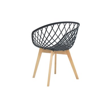SILLA DE DISEÑO BONNO ALMA NEGRA - 4