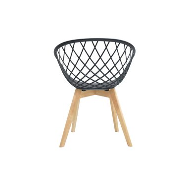 SILLA DE DISEÑO BONNO ALMA NEGRA - 5